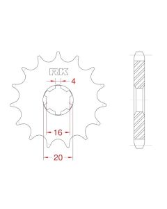 Front sprocket 12 teeth