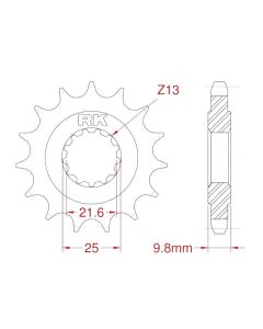 Front sprocket 19 teeth