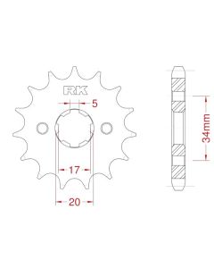 Front sprocket 18 teeth