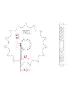 Front sprocket 14 teeth