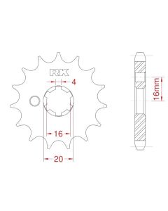 Front sprocket 16 teeth