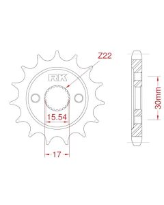 Front sprocket 13 teeth