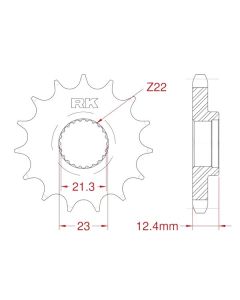 Front sprocket 15 teeth