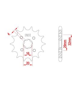 Front sprocket 15 teeth