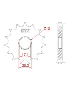 Front sprocket 10 teeth