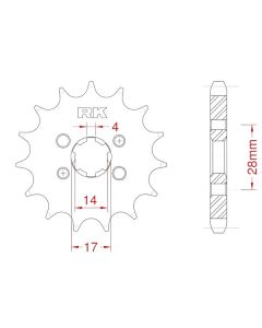 Front sprocket 13 teeth