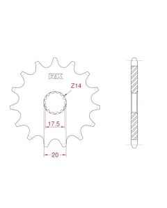 Front sprocket 13 teeth