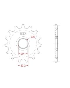 Front sprocket 14 teeth