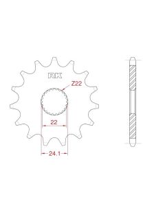 Front sprocket 13 teeth