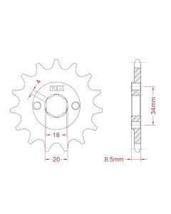 Front sprocket 12 teeth