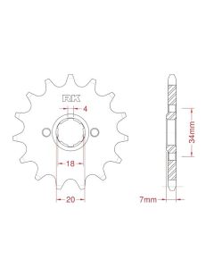 Front sprocket 12 teeth