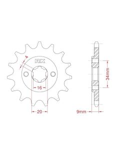 Front sprocket 12 teeth