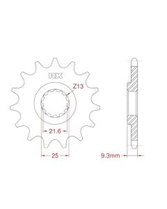 Front sprocket 13 teeth