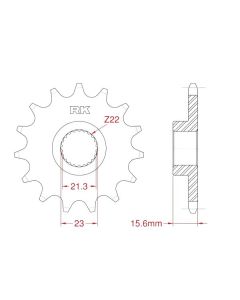 Front sprocket 14 teeth