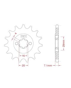 Front sprocket 15 teeth