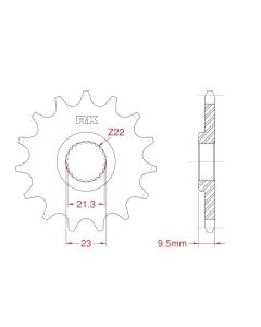 Front sprocket 15 teeth