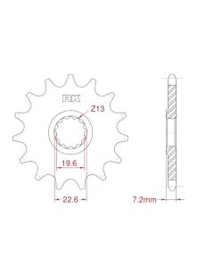 Front sprocket 14 teeth