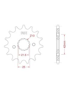 Front sprocket 14 teeth