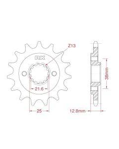 Front sprocket 14 teeth