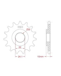 Front sprocket 13 teeth