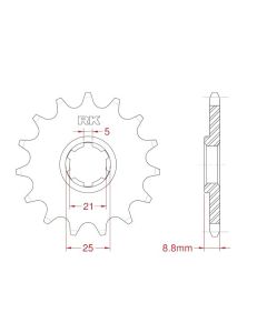 Front sprocket 14 teeth