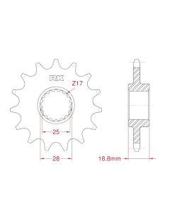 Front sprocket 15 teeth