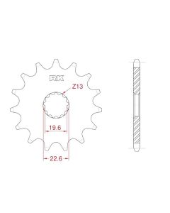 Front sprocket 13 teeth