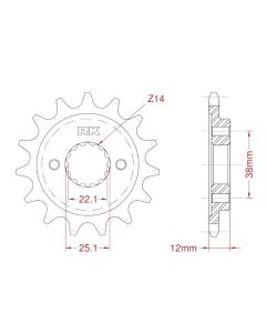 Front sprocket 14 teeth