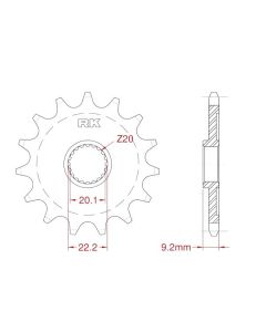 Front sprocket 12 teeth