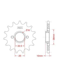 Front sprocket 13 teeth