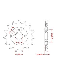 Front sprocket 10 teeth