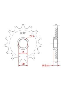 Front sprocket 12 teeth