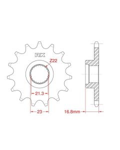 Front sprocket 16 teeth