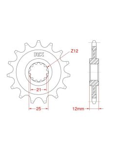 Front sprocket 13 teeth