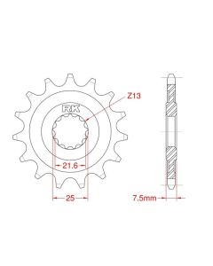 Front sprocket 14 teeth