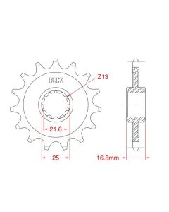 Front sprocket 15 teeth