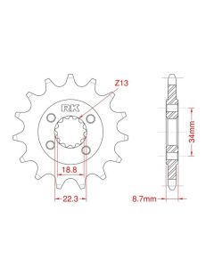 Front sprocket 16 teeth