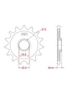 Front sprocket 14 teeth