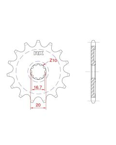 Front sprocket 12 teeth