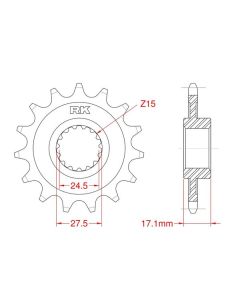 Front sprocket 14 teeth