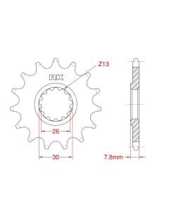 Front sprocket 18 teeth