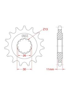 Front sprocket 13 teeth