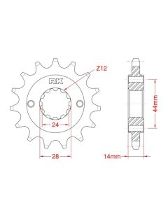 Front sprocket 16 teeth