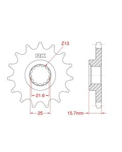 Front sprocket 14 teeth