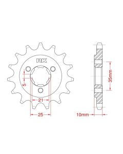 Front sprocket 14 teeth