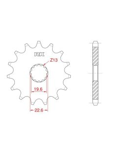 Front sprocket 14 teeth