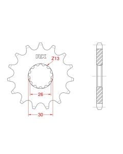 Front sprocket 16 teeth