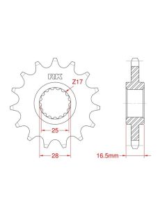 Front sprocket 15 teeth