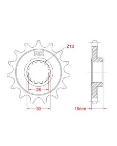 Front sprocket 16 teeth