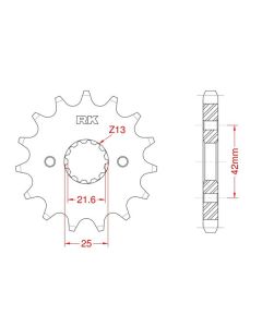 Front sprocket 13 teeth